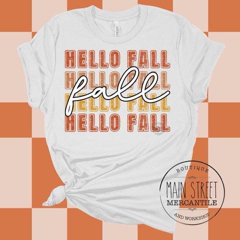 Hello fall Graphic Top