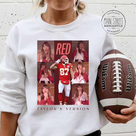 KC Red Taylor’s Version Graphic Top