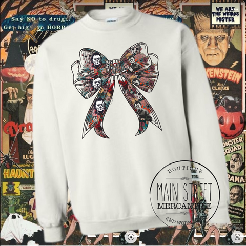 Horror Bow Graphic Top