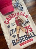 Vintage Cardinals Baseball Graphic Top