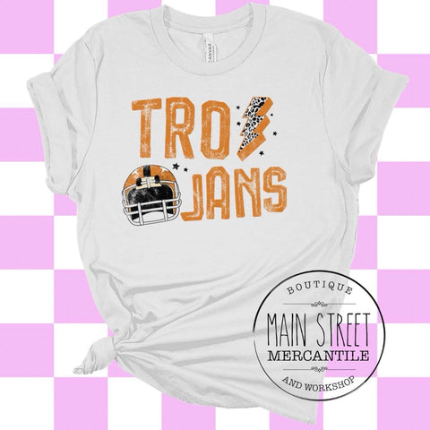 Orange Trojans graphic tee -39