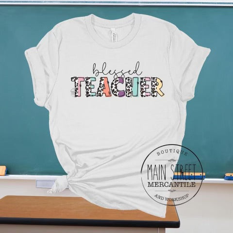 Blessed Teacher Graphic Tee -33