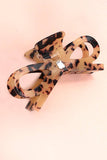 Black LARGE CUTE BOW RIBBON RHINESTONE HAIR CLAW CLIPS