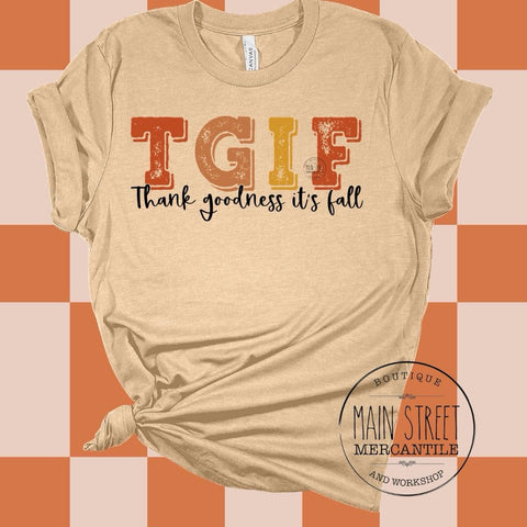 TGIF-thank goodness it’s fall Graphic Top