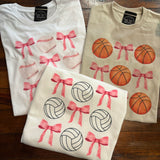 Basketball Bow Graphic Top