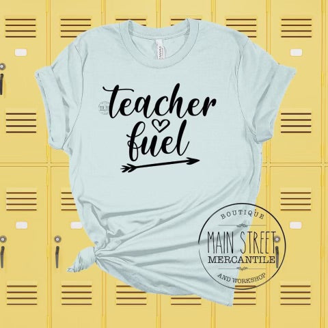 Teacher fuel Teacher Graphic Tee -5