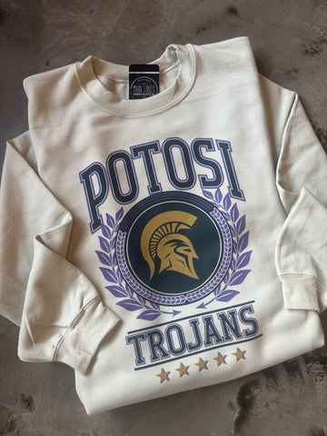 Trojan Spirit Wreath Style Graphic Top