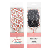 Fun Pattern Paddle Hair Brush Smiley Floral