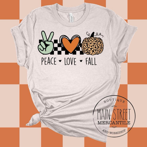 Peace love fall Graphic Top