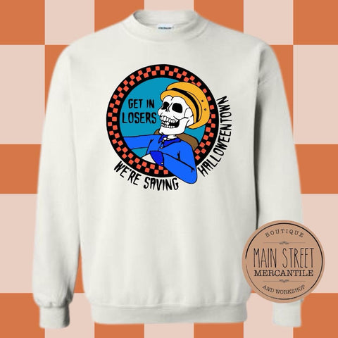 Get in losers we’re saving Halloween Graphic Top