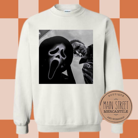 Ghost face Graphic Top