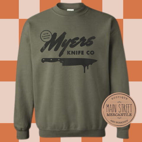 Myers knife co. Halloween Graphic Top