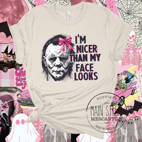 I’m Nicer Horror Graphic Top