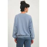 Long Sleeve Sweatshirt: GRAY BLUE