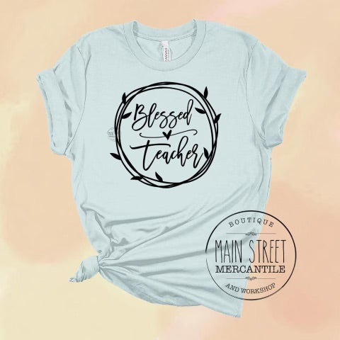 Blessed Teacher Graphic Tee -34