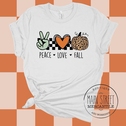 Peace love fall Graphic Top