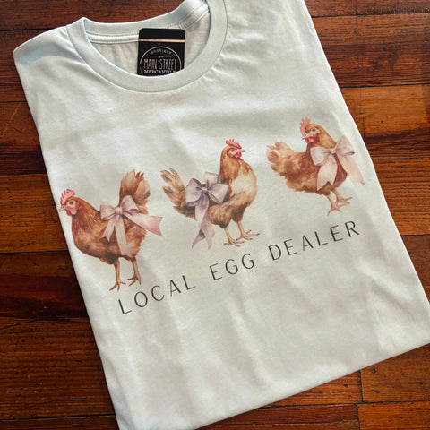 Local Egg Dealer Chicken Farm Graphic Top