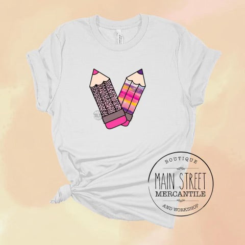 Pencils Teacher Graphic Tee -37