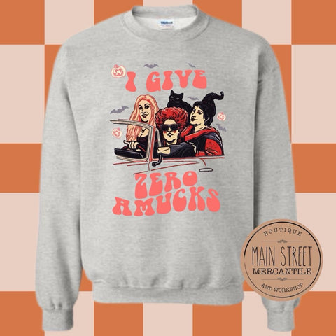 I give zero amucks Sanderson sisters Graphic Top