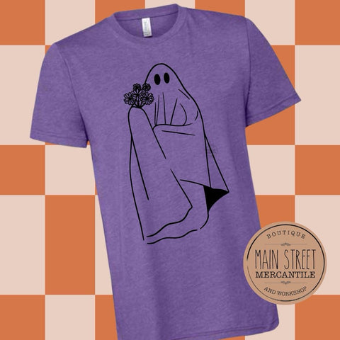 Ghost with bouquet Graphic Top