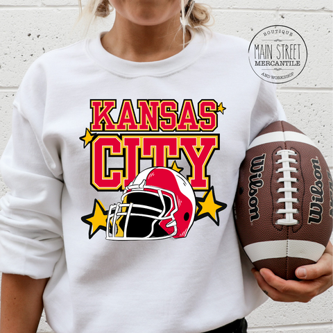 Kansas City Star Helmet Graphic Top