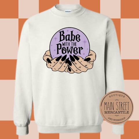 Crystal ball babe with the power Graphic Top