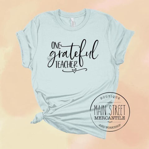 Grateful Teacher Graphic Tee -39