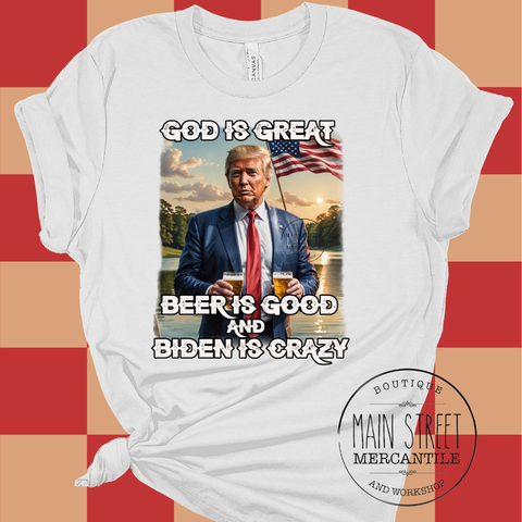 Trump Beer is Good Graphic Top