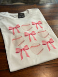 Baseball Bow Graphic Top