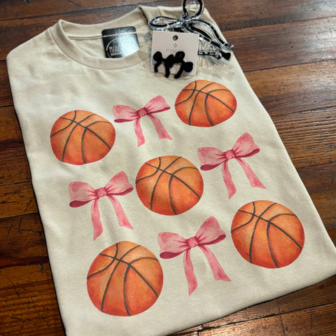 Basketball Bow Graphic Top