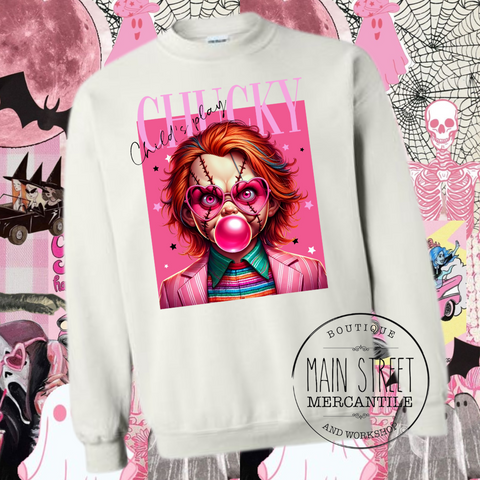 Bubble Gum Chucky Graphic Top