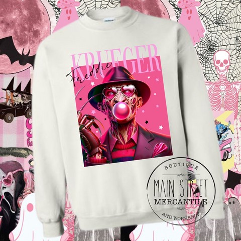 Bubble Gum Krueger Graphic Top