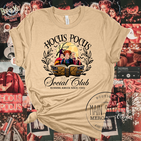 Sanderson Sister Social Club Graphic Top