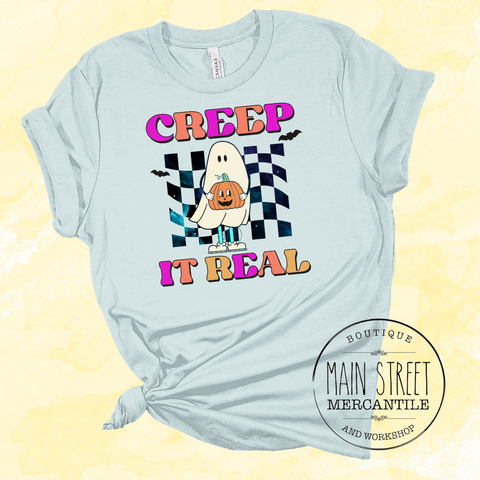 Creep it Real Skater Ghost Graphic Top