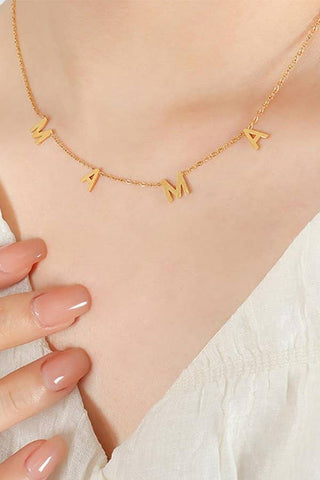 Gold JOSSLYN STAINLESS STEEL WATERPROOF TARNISH FREE NECKLACE