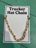 Vibes Hat Company - Chunky Gold & Pearl Trucker Chain