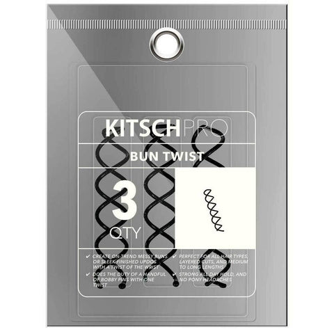 KITSCH - Bun Twist 3pc - Black