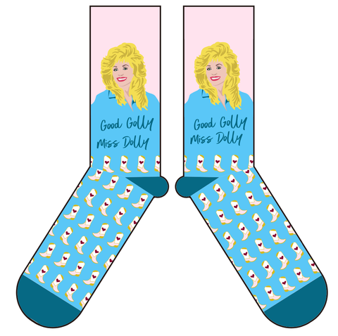 Good Golly Miss Dolly Dolly Parton Inspired Socks