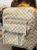 Checkered Backpack