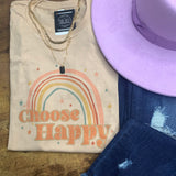 Choose Happy graphic tee