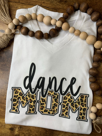 Dance Mom leopard graphic tee