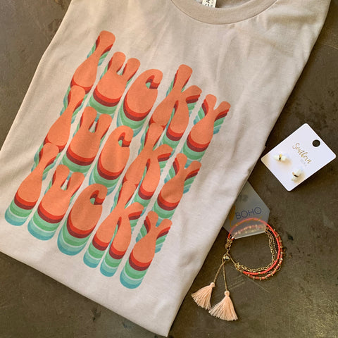 Retro Lucky graphic tee