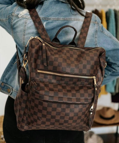 Checkered Backpack