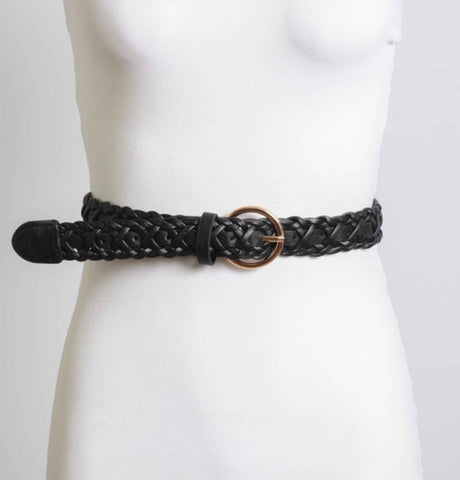 Black Double Braided Belt