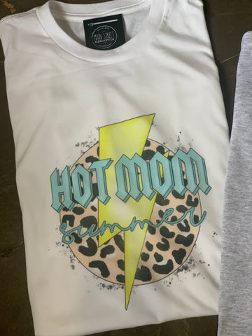 Hot Mom Summer Neon Graphic Tee