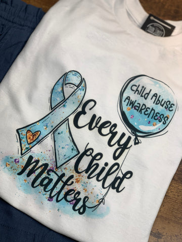 Every Child Matters Child Abuse Awareness graphic tee