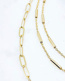 3 layered chain necklace