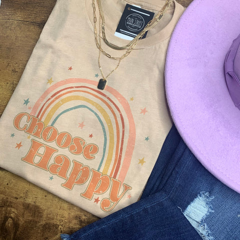 Choose Happy graphic tee