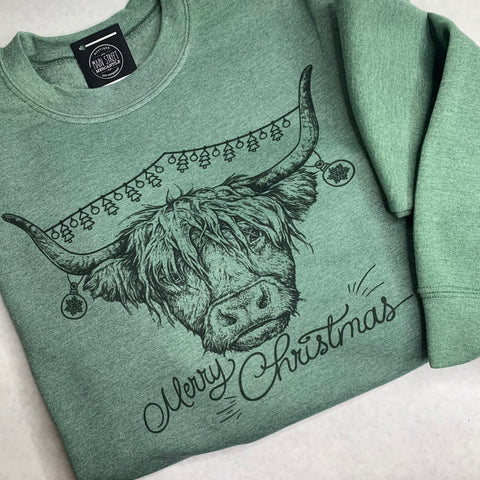 Longhorn Christmas Graphic top