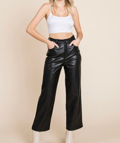 Black Leather Pants